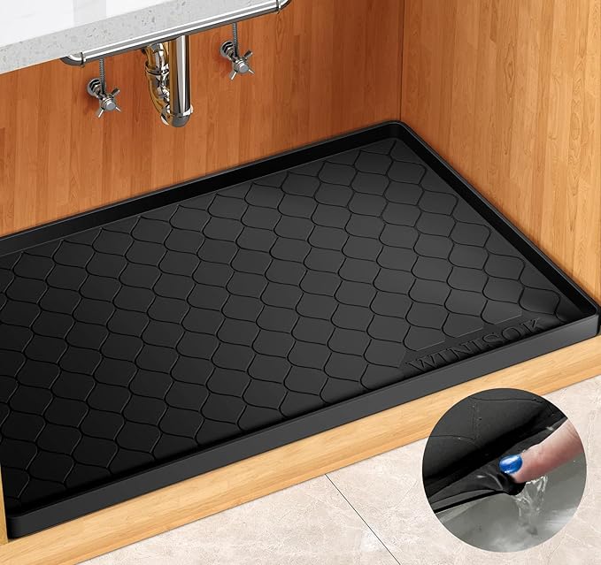 Winisok Silicone Under Sink Mat 37" x 22", kitchen Essentials and Gadgets by Winisok