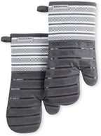 KitchenAid Albany Oven Mitt 2-Pack Set, Charcoal Grey by KitchenAid