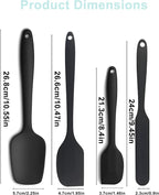 4 Pcs Silicone Spatula, Food Grade Rubber Spatula, Spatulas Silicone Heat - Image 2