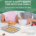 Baking Sheets Set of 2, HKJ Chef Cookie Sheets 2 Pieces & Stainless Steel - Image 7