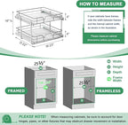 2-Tier Pull Out Cabinet Organizer, Soft Close Cabinet Slide Out Shelves - Image 3