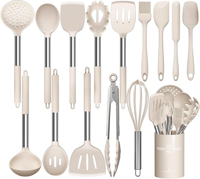 Stainless Steel Kitchen Cooking Utensil Set, Umite Chef 15 pcs Utensils by UmiteChef