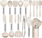 Stainless Steel Kitchen Cooking Utensil Set, Umite Chef 15 pcs Utensils by UmiteChef
