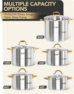 MICHELANGELO Stainless Steel Pots - 6 Qt Induction Pot - Image 8