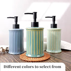 Soap Dispenser, Ceramic Liquid Hand Dish Soap Dispenser 11.84OZ, Hand Lotion - Image 6