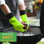 GEEKHOM BBQ Gloves Heat Resistant Oven Mitts - Image 4