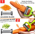 Razor-Sharp​ 4 In 1 Veggie Peelers - Image 2