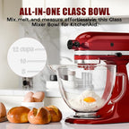 Double-layer Thickened Glass Mixer Bowl - Image 4