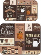 Dish Drying Mat for Kitchen Counter 2 Pack by Unknown