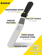Anaeat Icing Spatula, 3 Pieces Professional Angled Offset Frosting Spatulas - Image 6