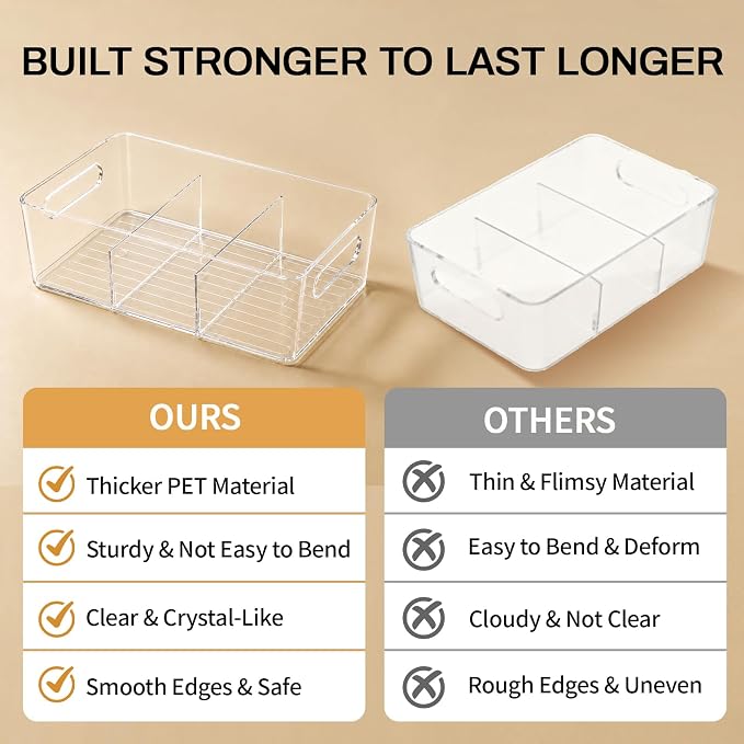 Mpotmiy 6 Pack Pantry Organizers and Storage, Fridge Organization and Storage - Image 9