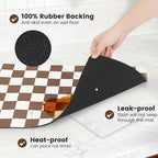 17" x 32" Checkered Dish Drying Mat - Image 4