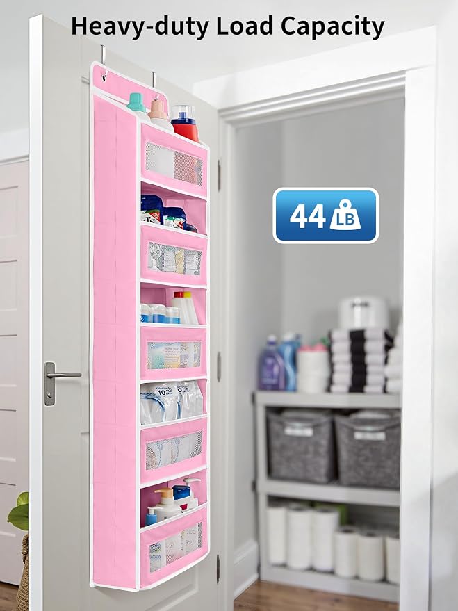 JARLINK 2 Pack Over The Door Organizer Storage, 5 Shelf Hanging Door Organizer - Image 6