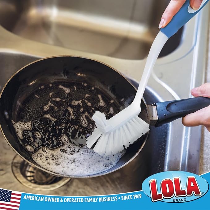 LOLA Pro Utility All Purpose Kitchen Cleaning Brush, Durable Bristles, Comfort - Image 2