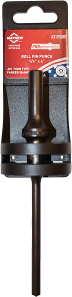 Mayhew Tools 31950HT Pneumatic Roll Pin Punch, 1/4" x 6" Hang Tag by Mayhew