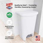 Glad 13 Gallon Trash Can | Plastic Kitchen Waste Bin - Image 6