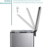 Home Zone Living 13 Gallon Slim Kitchen Trash Can - Image 4