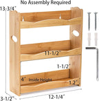 Jucoan 3-Tier Bamboo Spice Rack - Image 2