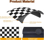 Dish Drying Mat for Kitchen, Checkered Coffee Station Mats - Image 2
