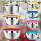 DUTZUN Mixing Bowls with Lids Set - Image 2