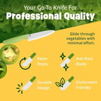 Durable Ceramic Knife for Chopping Vegetables & Fruits, 4” Non-Reactive and - Image 4