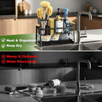 Housolution Sink Caddy Organizer, 2-Tier Sponge Holder - Image 7