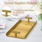STWWO Napkin Holder for Bathroom, Guest Towel Holder Tray for Bathroom - Image 4
