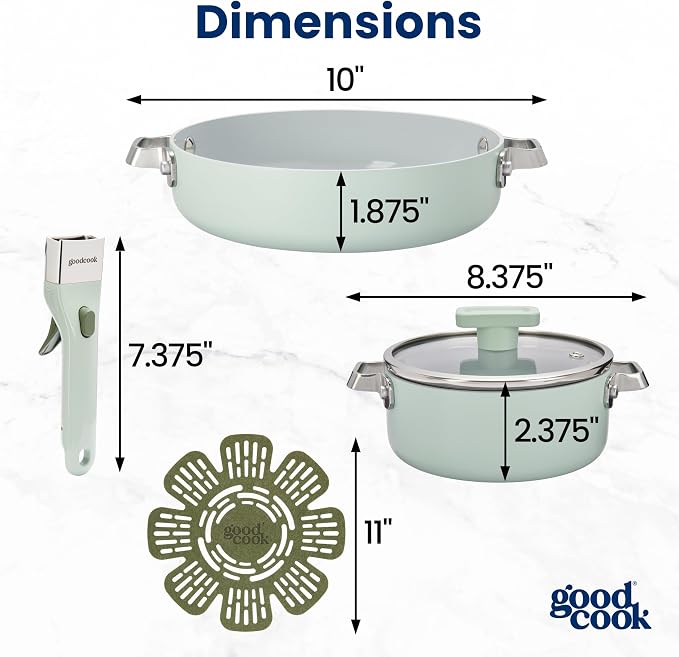 GoodCook Ceramic Cookware Set 5-Piece - Image 5
