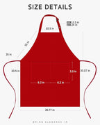 Syntus Chef Apron for Men Women Kitchen Cooking Apron - Image 2