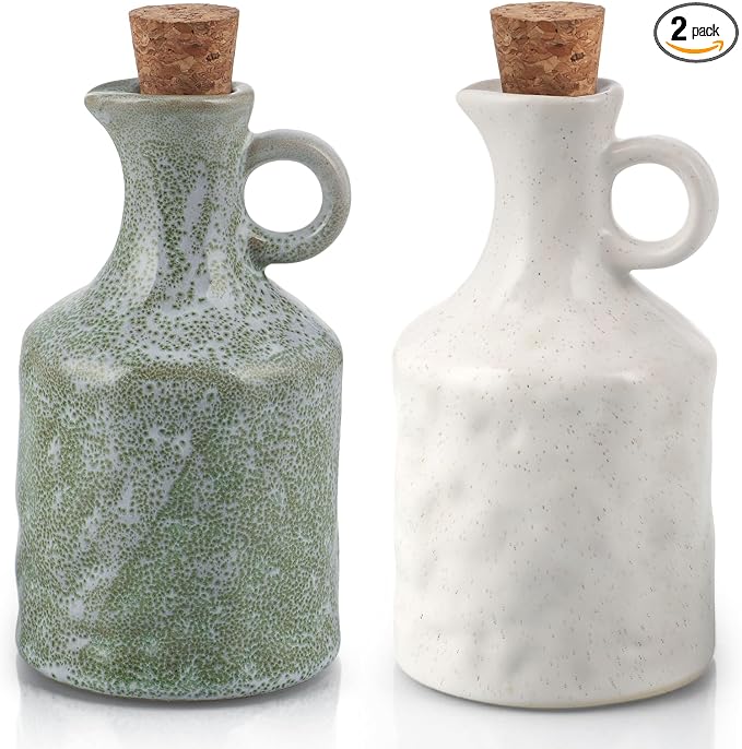 MDLUU Ceramic Olive Oil Vinegar Dispenser Bottle by MDLUU