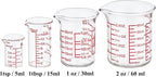 Ackers 4-Piece Glass Measuring Cup Set, Borosilicate Beaker Style Nesting - Image 9