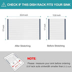 BBXTYLY Extra Large Expandable Roll Up Dish Drying Rack, Over The Sink Drying - Image 2