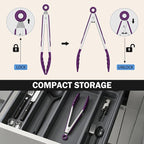 Kitchen Tongs, Stainless Steel Cooking Tongs - Image 7