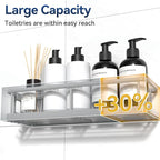 YASONIC Shower Caddy Adhesive, No Drill Bathroom Shower Organizers, - Image 2