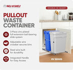 Rev-A-Shelf RV-18KD-11RC-S Double Pullout Trash Can - Image 2