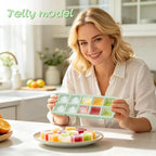 Doasuwish Ice Cube Trays with Lid, 3 Pack 10 Cubes 2 Tbsp. Silicone Ice Cube - Image 8