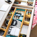 ANTOWIN Bamboo Drawer Dividers Organizers, Drawer Separators Splitter, 17-22 - Image 4