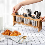 Lyellfe Silverware Holder for Countertop, Stainless Steel Cutlery Utensil - Image 6