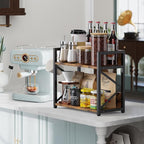 RUILALIFE 2 Tier Kitchen Counter Shelf Organizer, Coffee Bar Station Organizer - Image 3