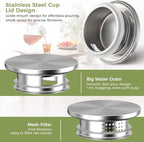 2 Pack Glass Pitcher with Lid and Handle - Image 3