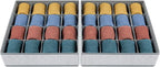 Joyoldelf Sock Drawer Organizer Divider Underwear Organizer 16-cell Fabric - Image 7