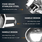 Walfos 5.5 Inch and 4 inch Stainless Steel Wide-Mouth Funnel - Image 5