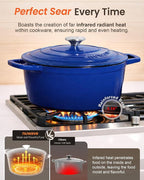 Nuwave 6QT Healthy Enameled Cast Iron Dutch Oven Pot - Image 3