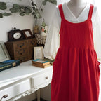Uaussi Cotton Linen Apron Cross Back Work Apron - Image 5