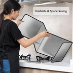 4 Sided Foldable Splatter Guard, Stainless Steel Grease Splatter Screen - Image 4