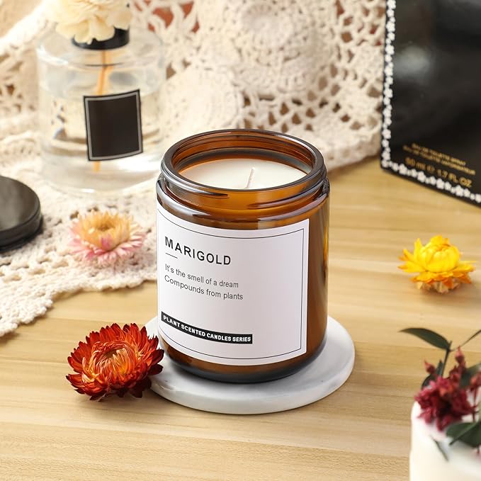 24 Pack, 8 OZ Thick Amber Candle Jars - Image 6