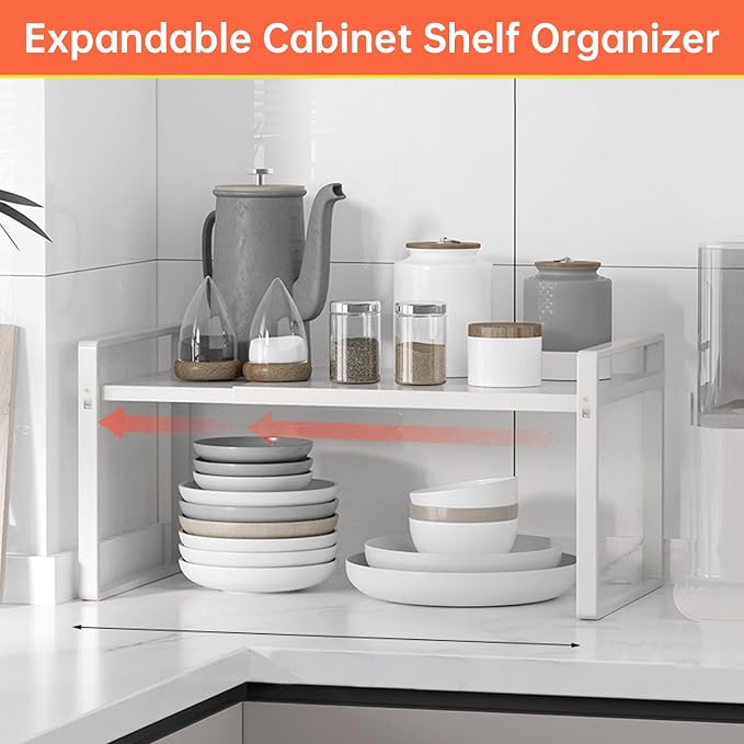 Cabinet Shelves Organizer for Kitchen 11", Expandable Shelf - Image 6