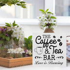 Coffee & Tea Bar Sign Decor, Coffee Tea Station Accessories, Farmhouse Kitchen - Image 4