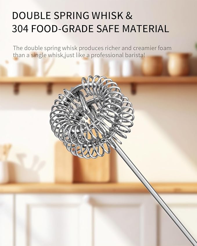 CIRCLE JOY Rechargeable Milk Frother Handheld - Image 3