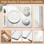 Small Stone Dish Drying Mat for Kitchen Counter, 15.7"×12" & 8"x4" Quick Dry - Image 4
